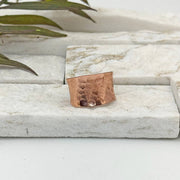 Handcrafted Copper Hammered Ring