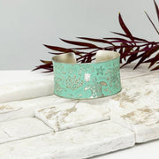 Handcrafted Mint Green Sea Life Patina Bracelet