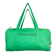 Aviva Collection - Quilted Solid Cotton Duffle Bag