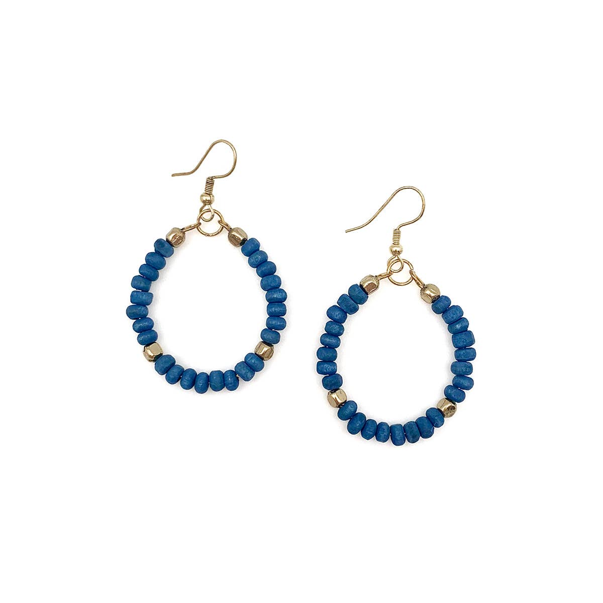 Sachi Chromatic Hues - Royal Blue Hoop Earrings