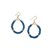 Sachi Chromatic Hues - Royal Blue Hoop Earrings
