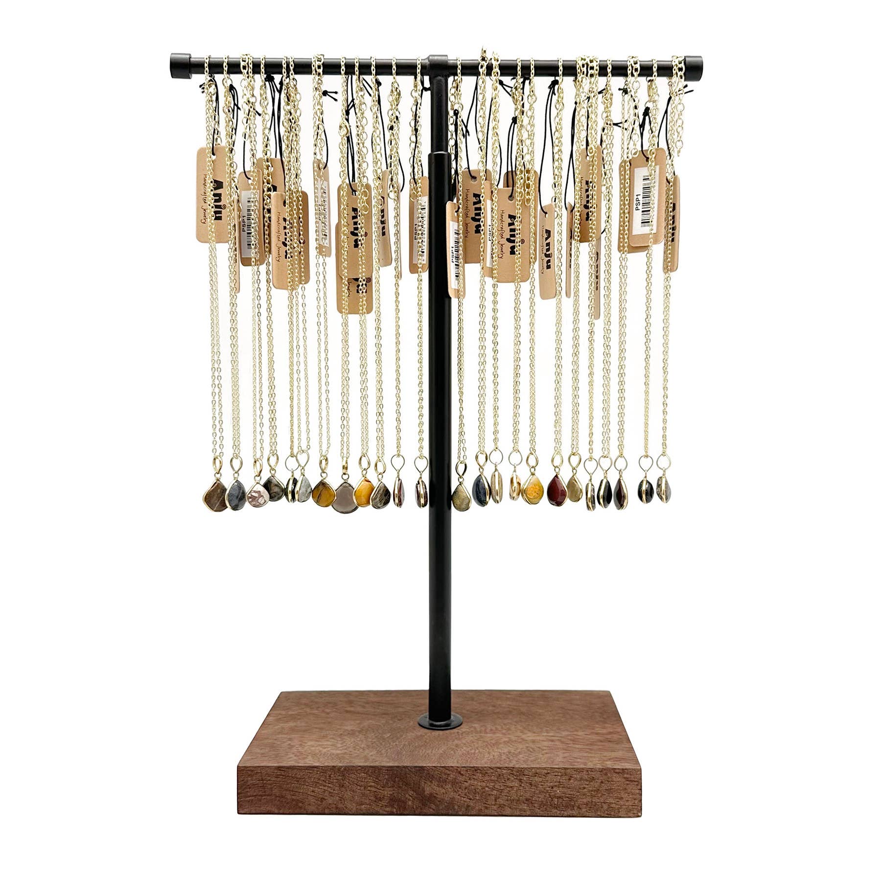 Small Semiprecious Stone Prepack - 24 Necklaces and Display