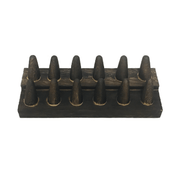 Brown Wooden Ring Display - Holds 12 Rings