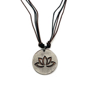 Pewter Necklace - Lotus