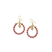 Sachi Mulberry Mix Collection Earrings - Dark Pink Ring