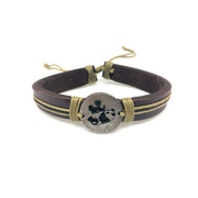 Pull Tie Leather Bracelet - Panda