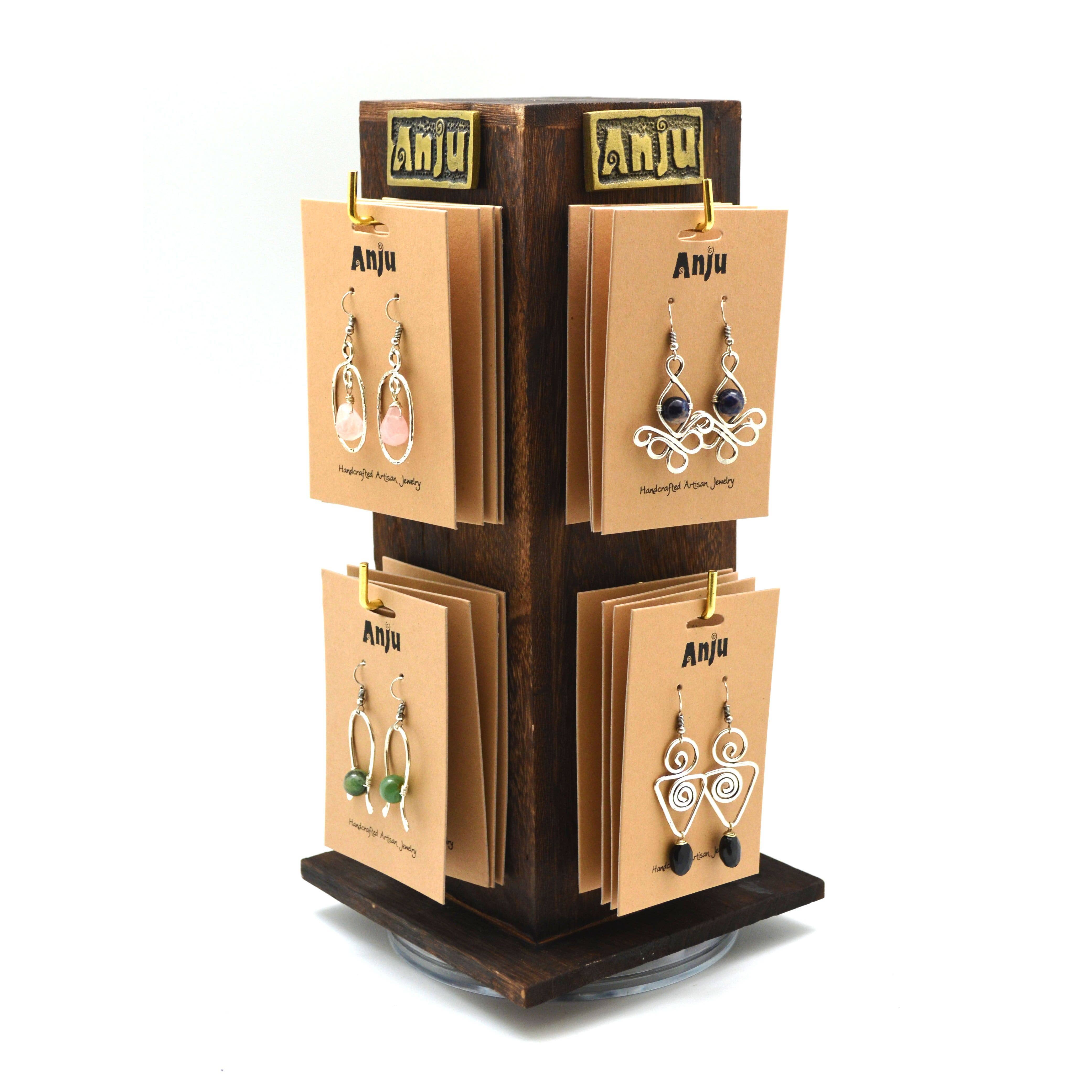 Banjara 32 Pairs Semi-Precious Stones Earrings with Display