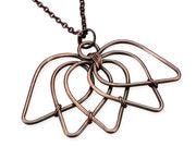 Handcrafted Banjara Copper Lotus Long Necklace