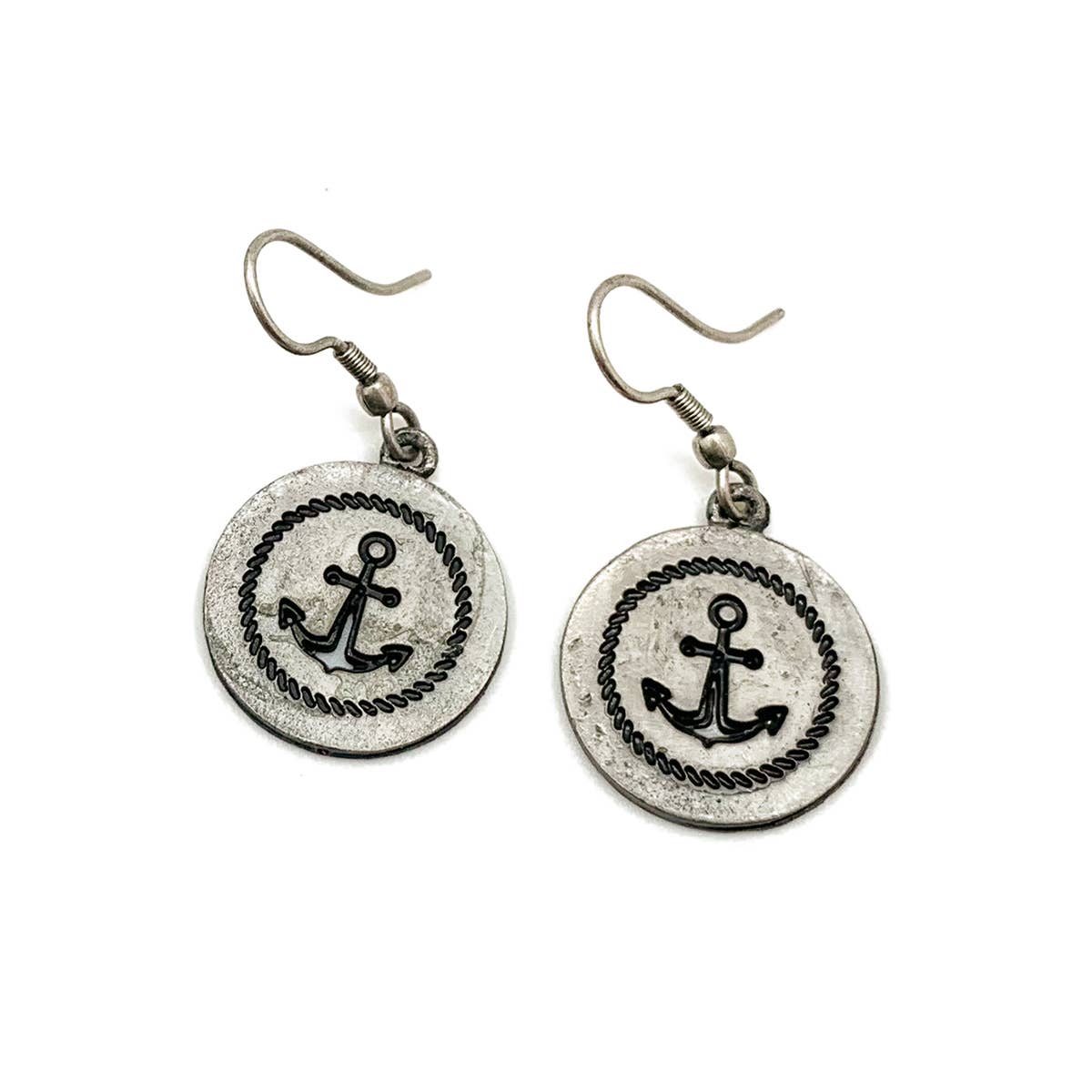 Pewter Earrings - New Anchor