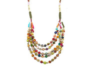 Aasha Wrapped Ends Kantha Handcrafted Necklace