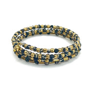 Aasha Chic Monochrome Coil Kantha Handcrafted Bracelet