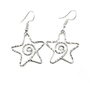 Silver Plated Earrings - Smaller Size Starfish