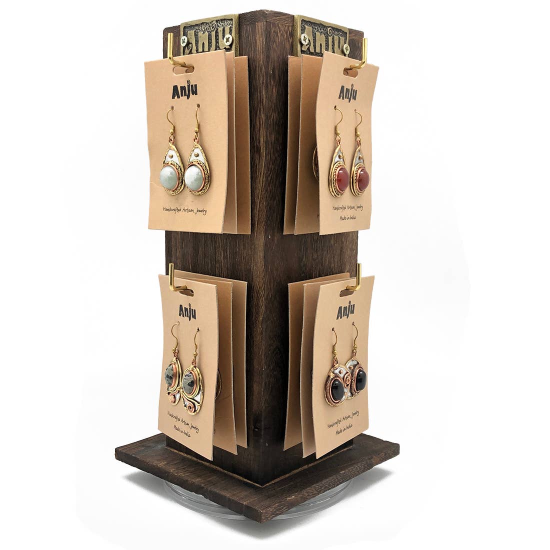 Semi Precious Stone Earrings Prepack With Display