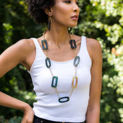 Omala Misty Greens Collection Necklace - Station Necklace