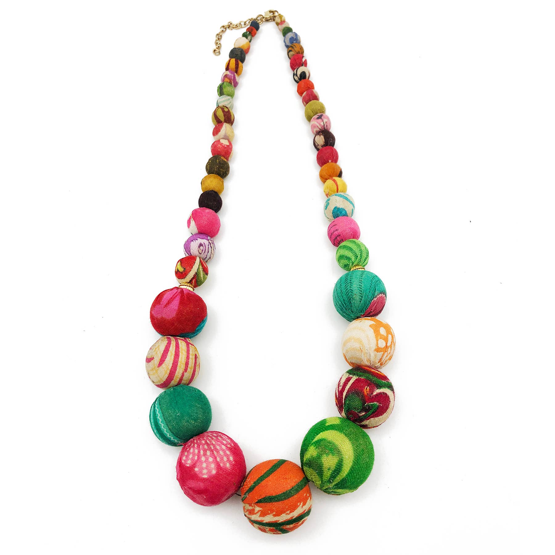 Aasha Kantha Handcrafted Large Beads Graduated Necklace