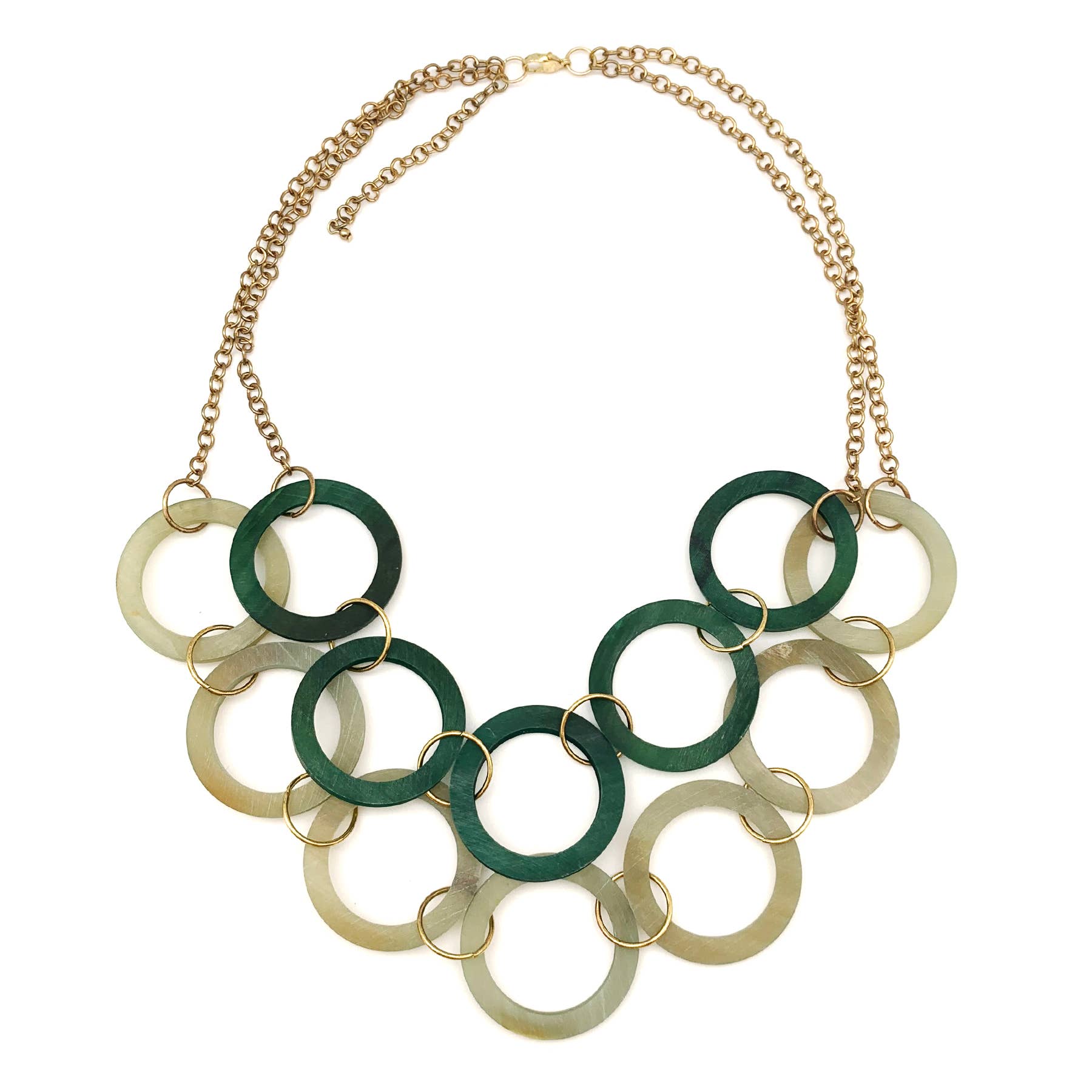 Omala Verdant Collection Necklace - Large Rings