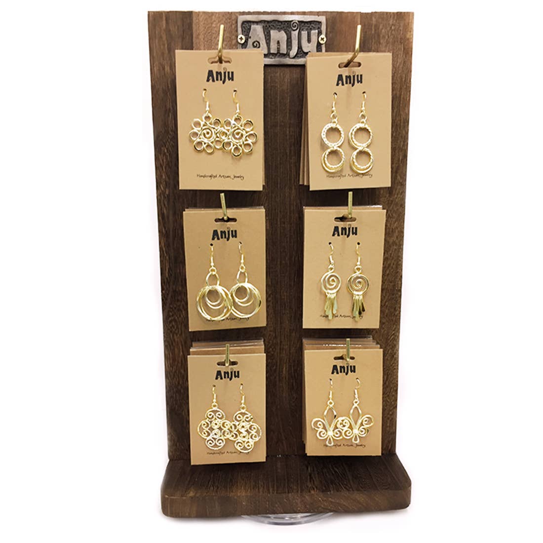 Gold Plated Earrings Prepack - 48 Pairs and Display