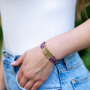 Seed Bead Stretch Statement Bracelets- Multiple Color Styles