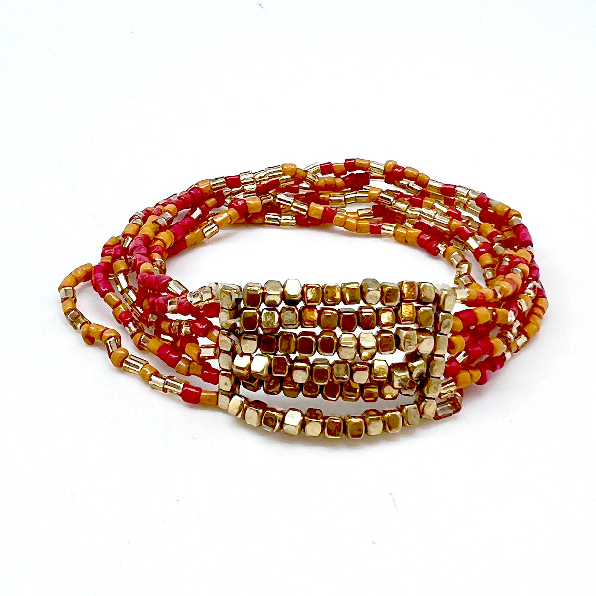 Seed Bead Stretch Statement Bracelets- Multiple Color Styles