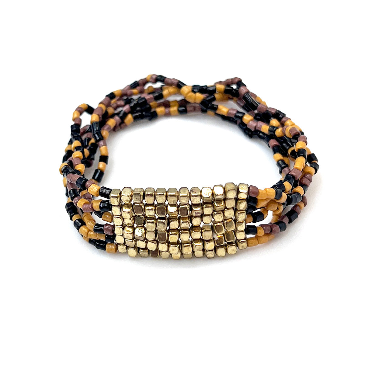 Seed Bead Stretch Statement Bracelets- Multiple Color Styles