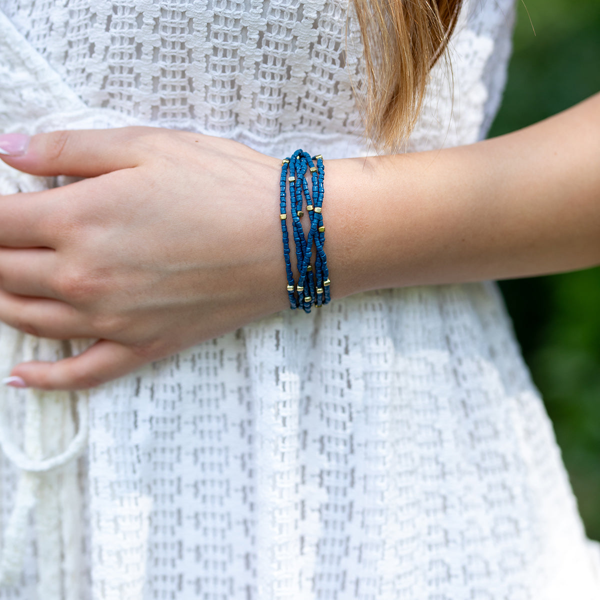 Seedbead Stretchy Bunch Bracelets - Multiple Color Styles