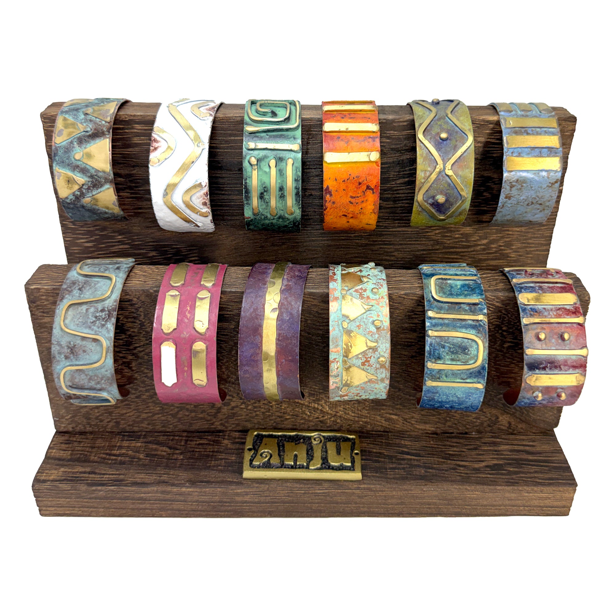Copper Patina Rustic Cuff Bracelet Pre-Pack (No Display)