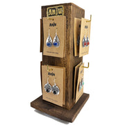 Kashi Prepack -16 Antique Silver Earrings with Display