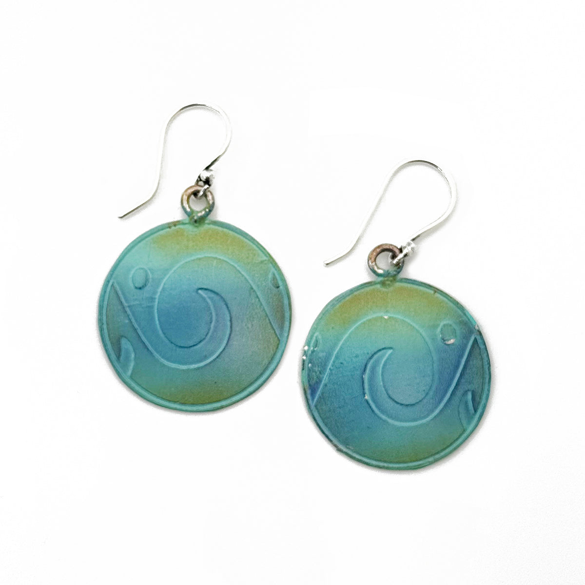 Coastal Silver Patina Earring Prepack with Display