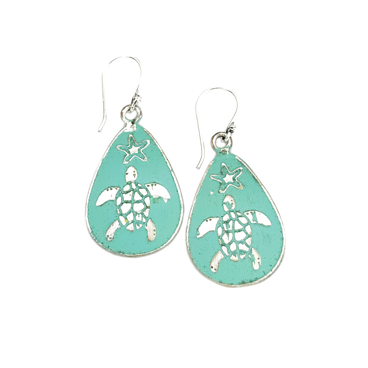 Coastal Silver Patina Jewelry Display Set - 24 Pieces