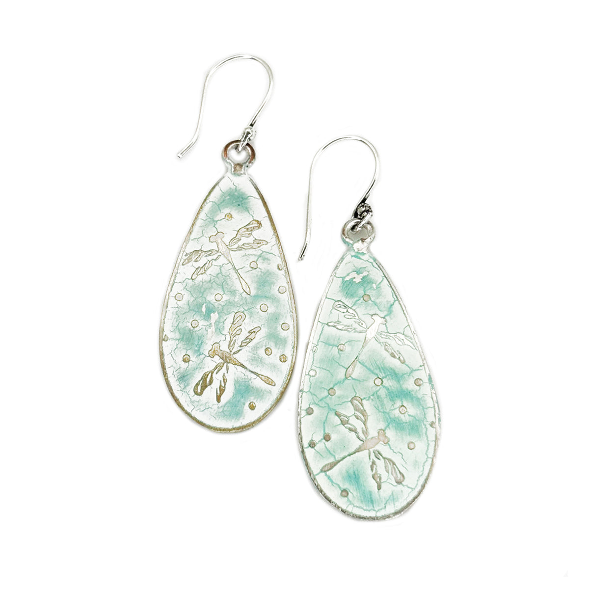 Coastal Silver Patina Earring Prepack with Display