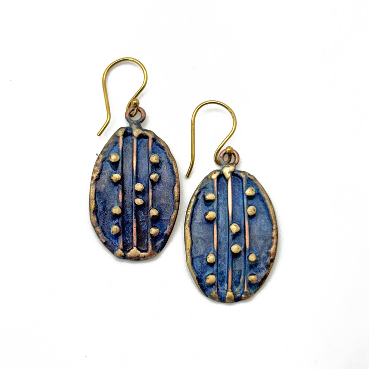Handcrafted Patina Earring Prepack with Display