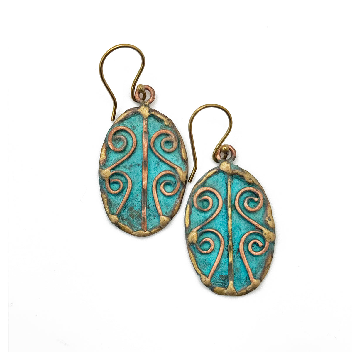 Handcrafted Patina Earring Prepack with Display