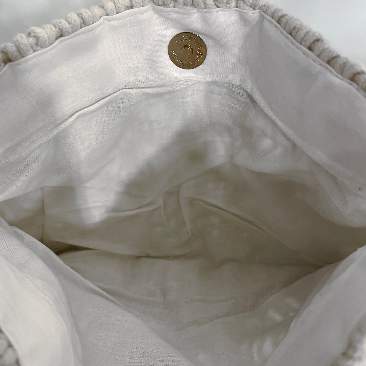 Adira Woven Cotton Crossbody Macrame Bags - Ivory