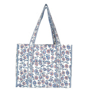 Hand Creafted Daisy Fields Quilted Block-Printed Tote