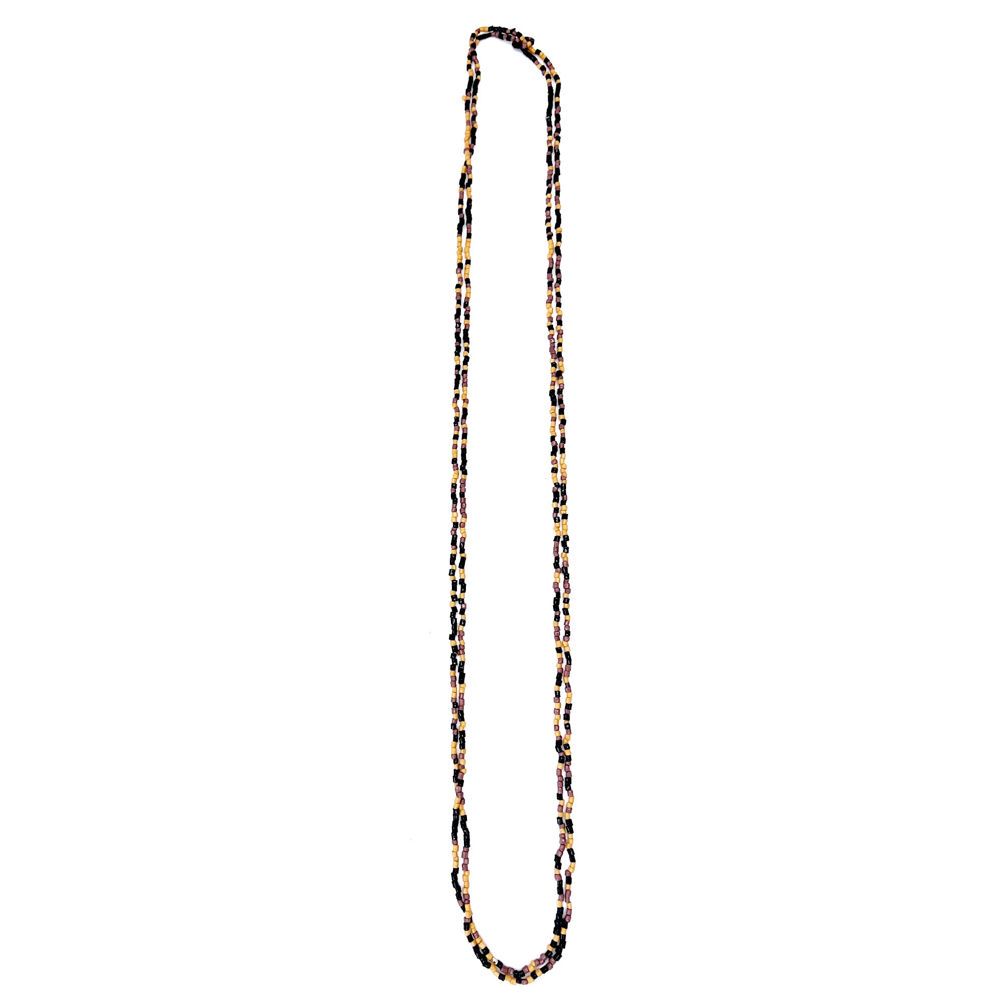 Seed Bead Long Multi-Strand Necklaces- Multiple Color Styles