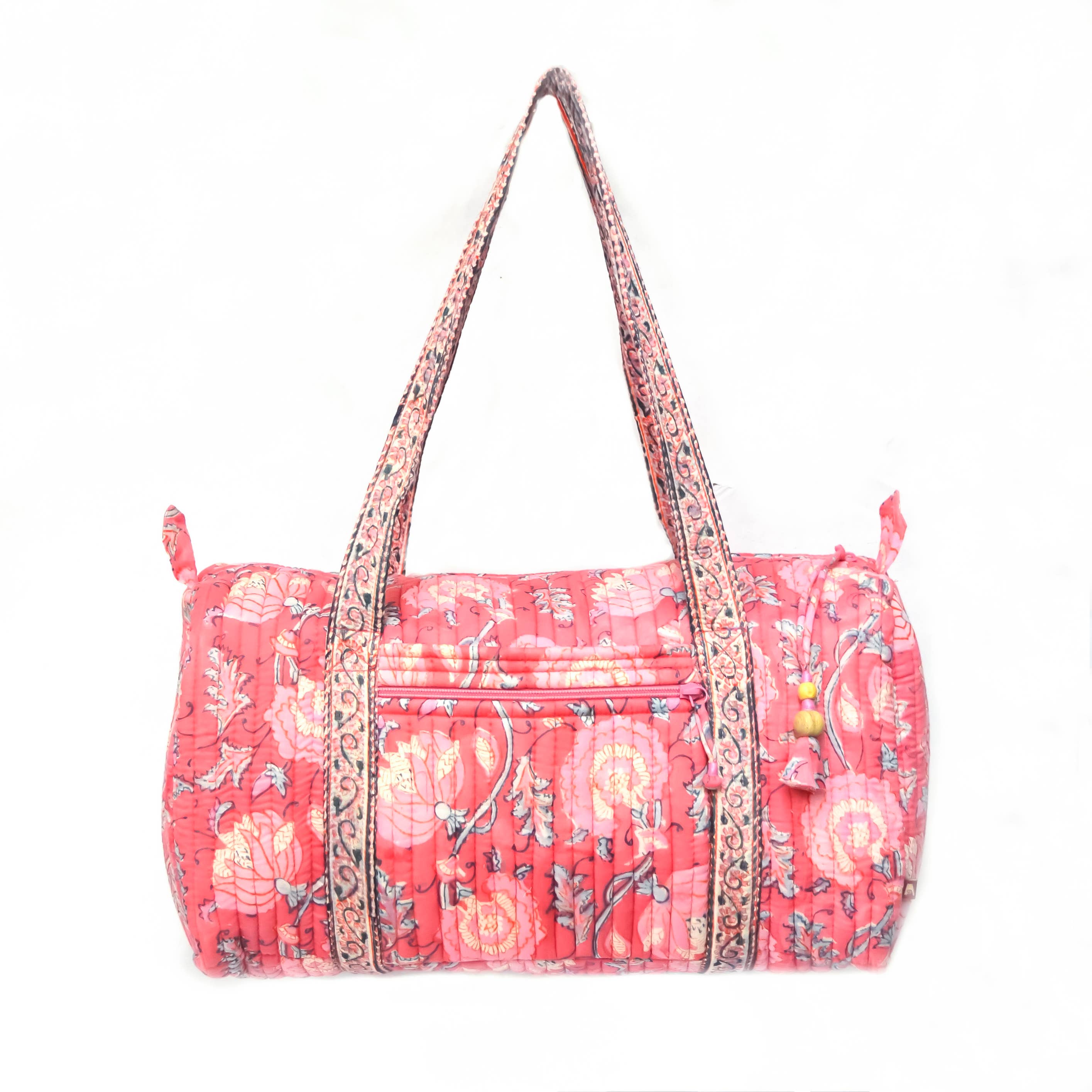 Serenity XL Duffle Bag - Block Printed Organic Cotton
