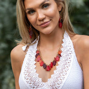 Omala Rosy Cheeks Collection Necklace - Small Ovals on Chain