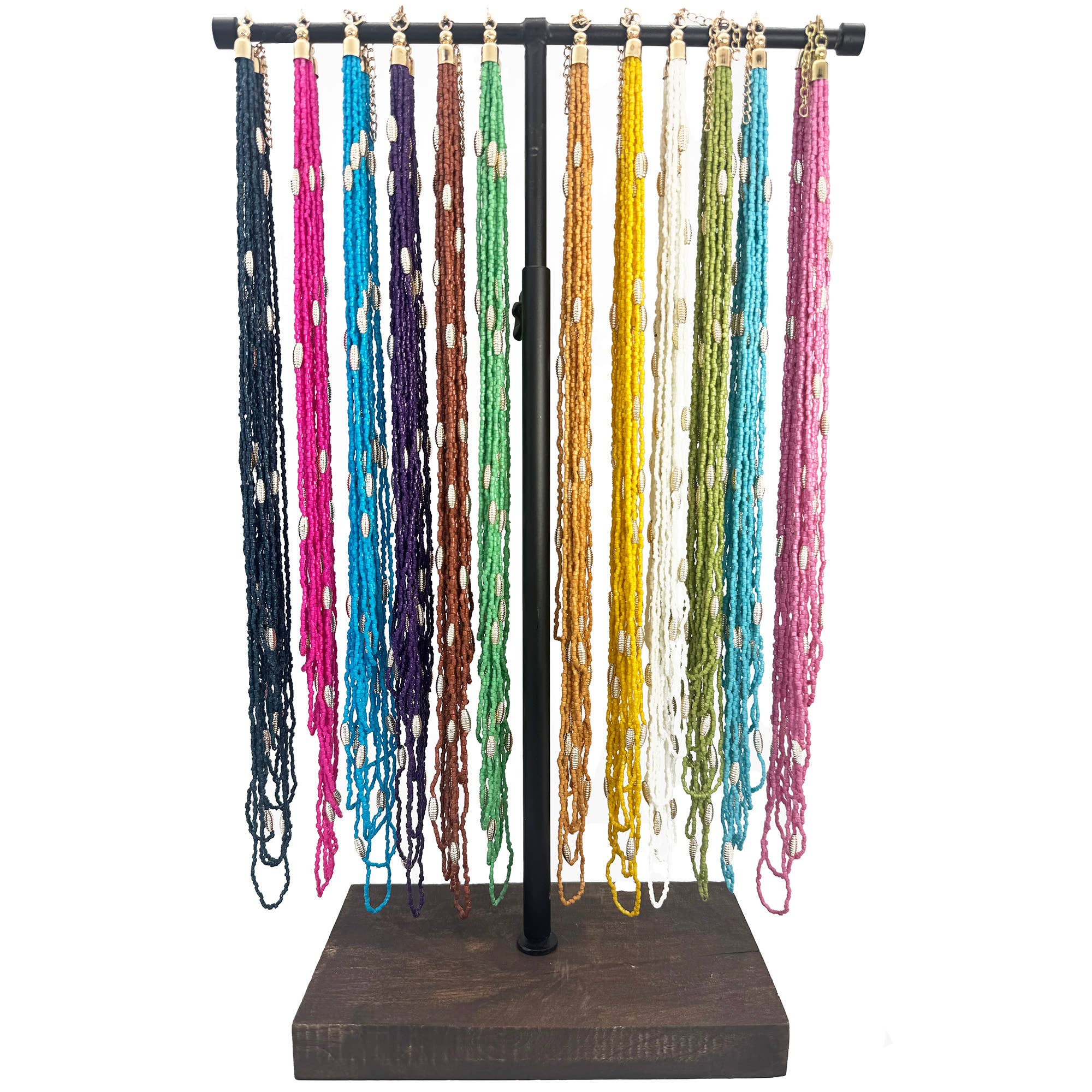 Seed Bead Necklace Prepack with Display