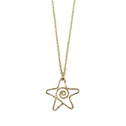 Gold Plated Necklace - Smaller Size Starfish