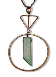 Banjara Aventurine Circle Long Necklace