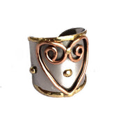 Mixed Metal Cuff Ring