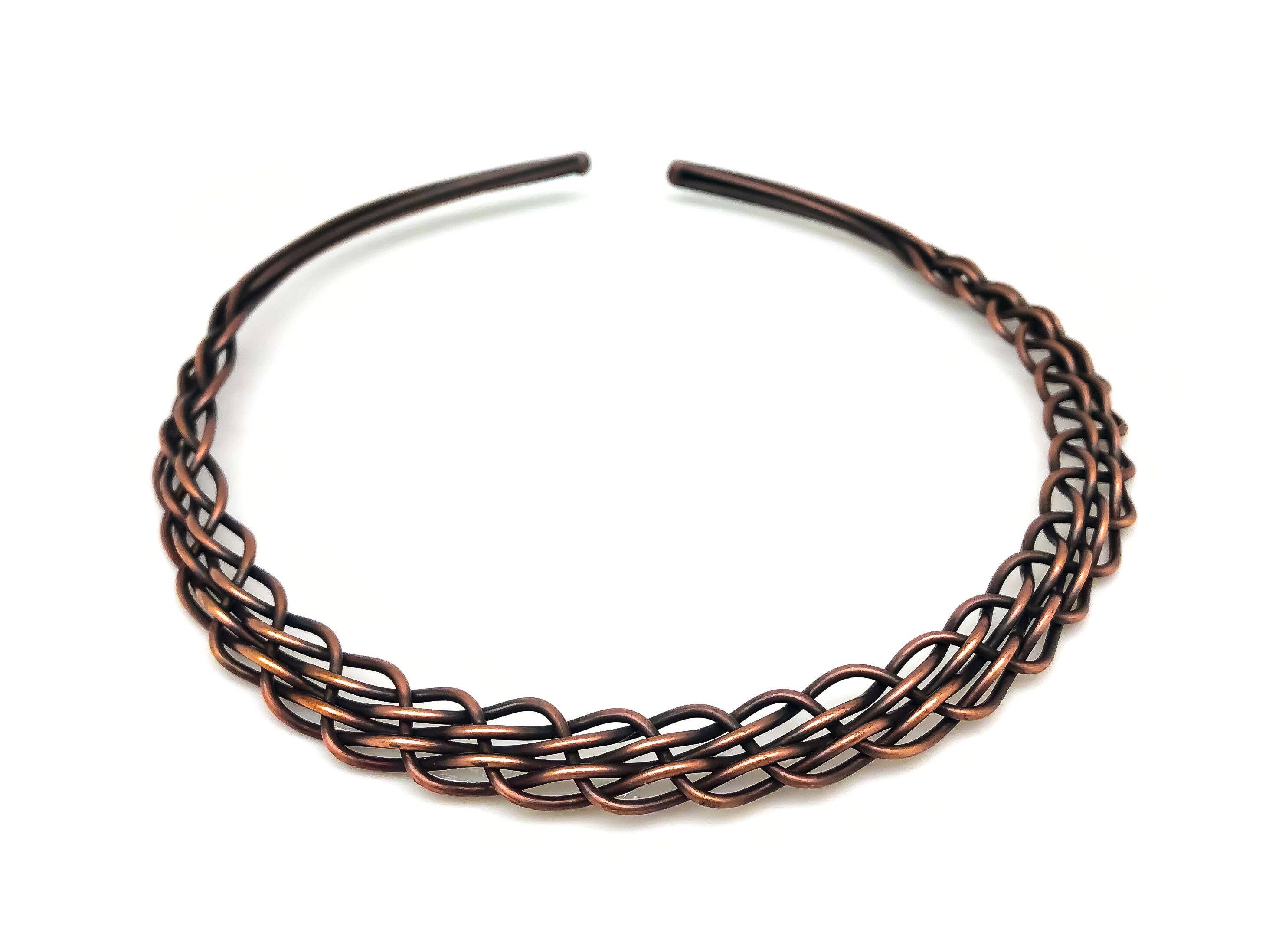 Basketweave Plait Choker Necklace
