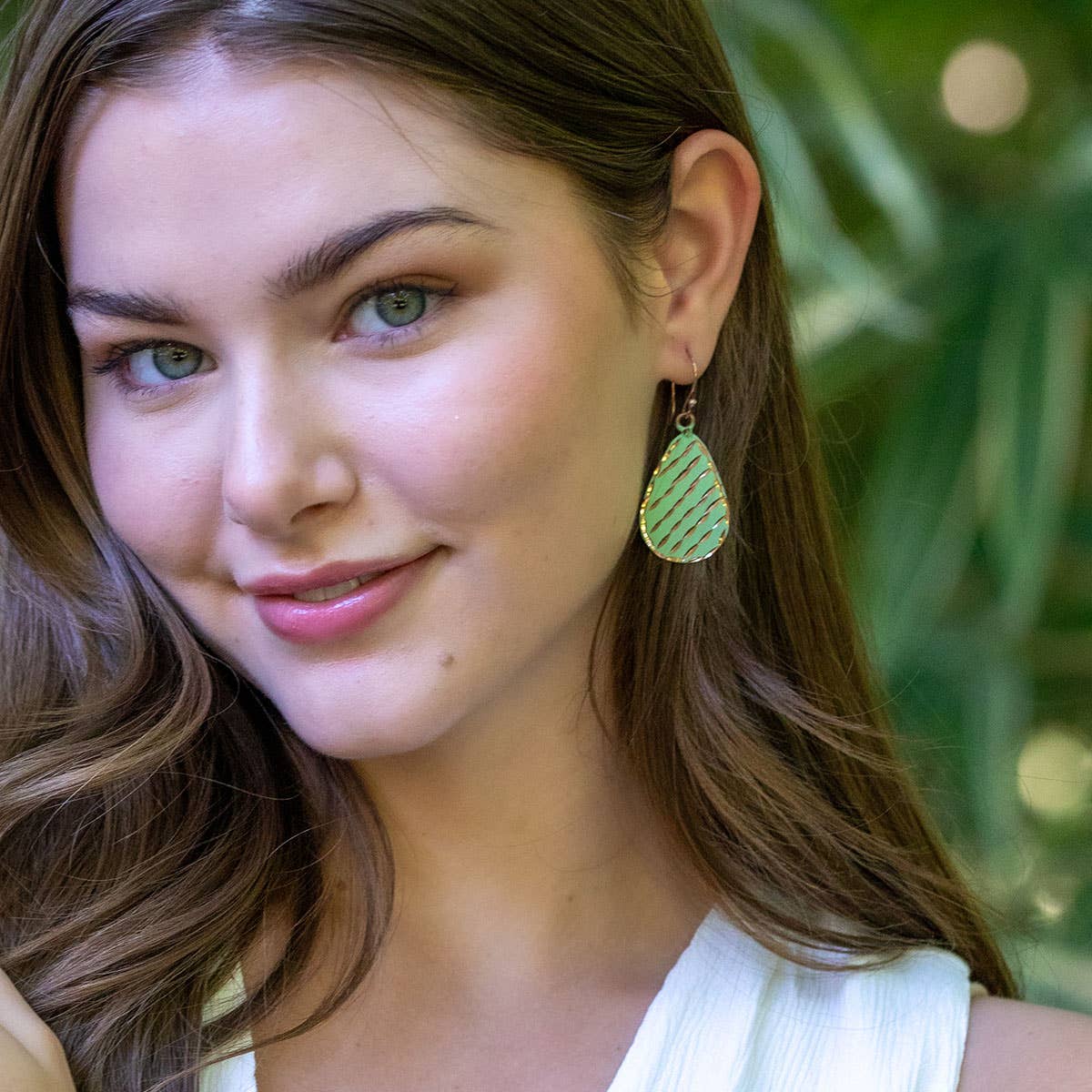 Patina Mint Serene Earrings