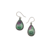Kashi Semiprecious Stone Earrings - Ruby Zoisite