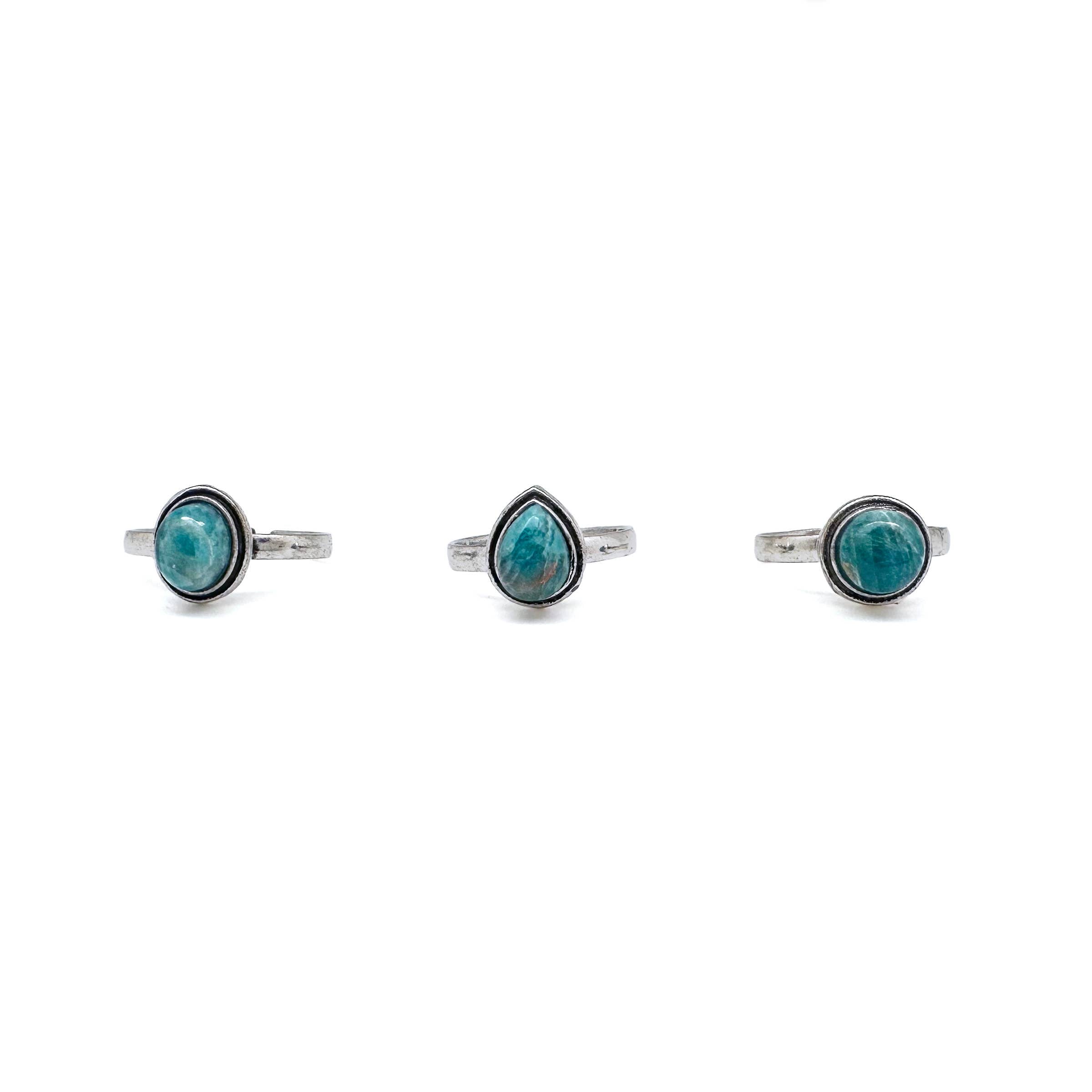 Kashi Semiprecious Small Stone Ring - Apatite