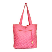 Aviva Collection - Quilted Solid Cotton Shopper Tote