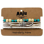 Weave & Wander White Sands Trio Bracelet Set