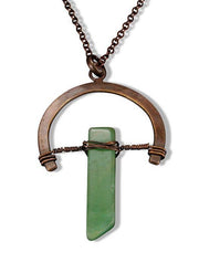 Banjara Aventurine Open Arc Long Necklace