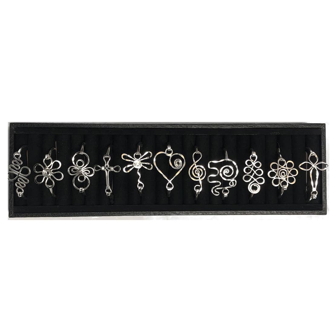 Silver Plated Prepack - 12 Bangles and Display