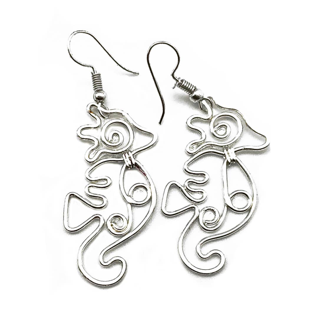 Silver Plated Earrings - Smaller Size Seahorse